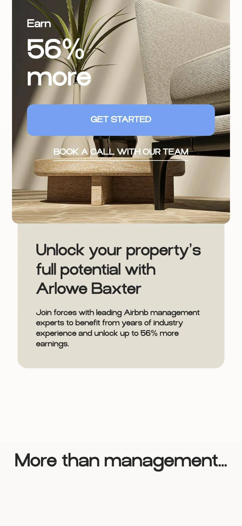 Arlowe Baxter mobile: Earn 56% more card