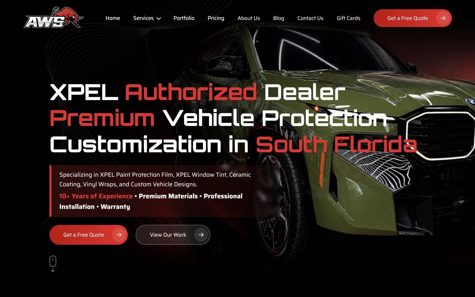AWS Wrap website