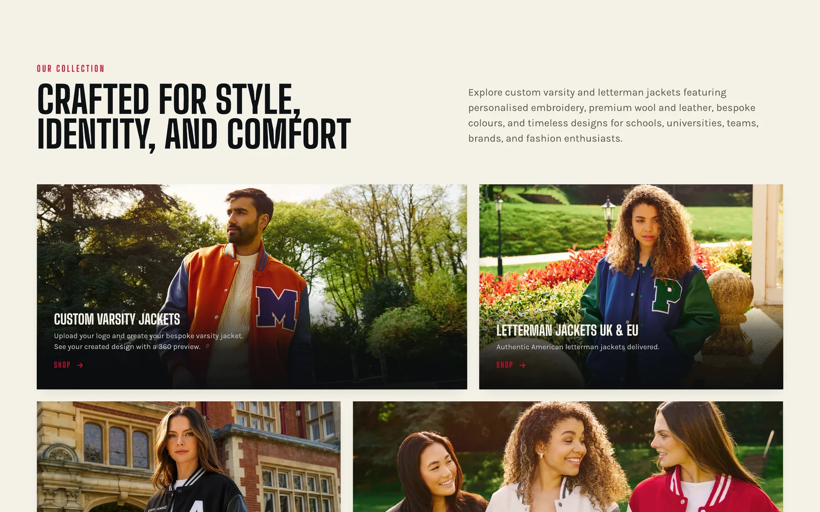 Crafted for style, identity and comfort: the collection grid