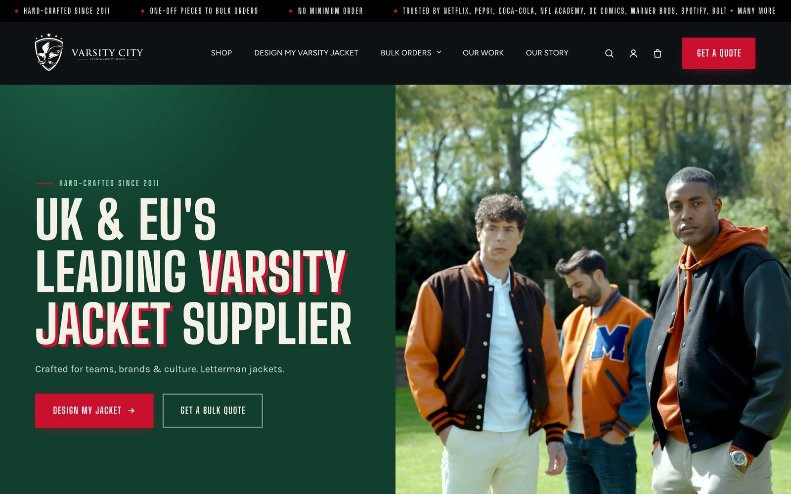Varsity City website